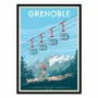 Affiches - Affiche - Grenoble France - Olahoop Travel Posters - WALL EDITIONS