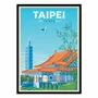 Affiches - Affiche - Taipei Taiwan - Olahoop Travel Posters - WALL EDITIONS