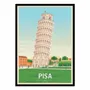 Poster - Art-Poster - Pisa Italy - Olahoop Travel Posters - WALL EDITIONS