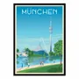 Affiches - Affiche - Munchen - Olahoop Travel Posters - WALL EDITIONS