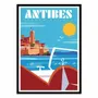 Poster - Art-Poster - Antibes - Gary Godel - WALL EDITIONS