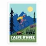 Affiches - Affiche - Cycliste Alpe d'Huez - Gary Godel - WALL EDITIONS