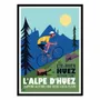 Affiches - Affiche - Cycliste Alpe d'Huez - Gary Godel - WALL EDITIONS