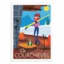 Affiches - Affiche - Ski Courchevel - Gary Godel - WALL EDITIONS