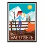 Poster - Art-Poster - Ski Val d'Isère - Gary Godel - WALL EDITIONS