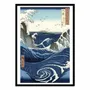 Affiches - Affiche - View of the Naruto whirlpools at Awa - Utagawa Hiroshige - WALL EDITIONS