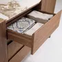 Sideboards - Walnut and dark metallised steel sideboard with porcelain marble top - ANGEL CERDÁ
