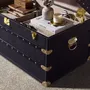 Boîtes de rangement  - Coffre en cuir noir - ANGEL CERDÁ