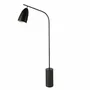 Floor lamps - Floor lamp black marble and black steel - ANGEL CERDÁ