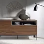 Floor lamps - Floor lamp black marble and black steel - ANGEL CERDÁ