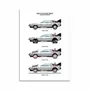 Card shop - Art-Card 10,5 x 14,8 cm - Delorean time evolution - Olivier Bourdereau - WALL EDITIONS