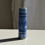 Vases - Vintage soliflora vase in blue and white Portuguese earthenware with d - OFFICE OBJETS