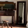 Miroirs - Miroir ancienne porte (droite) d’armoire en chêne à glace biseautée - OFFICE OBJETS