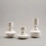 Pottery - Set de 3 Mini Vases & Candle Holders in white porcelain - Mini 0.Set - CALLIGRAMME