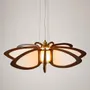 Plafonniers - Lotus — Suspension en bois et soie - OMALIGHT