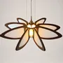 Plafonniers - Lotus — Suspension en bois et soie - OMALIGHT