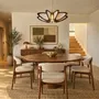 Plafonniers - Lotus — Suspension en bois et soie - OMALIGHT