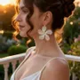 Bijoux - Boucles d'oreilles White Jasmine - V UNIQUENESS FINE GREEK JEWELRY