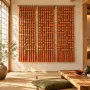 Other wall decoration - Amber Cascade: Extra-Large Handmade Monochrome Macramé Wall Installati - SARMAL DESIGN