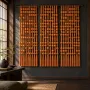 Other wall decoration - Amber Cascade: Extra-Large Handmade Monochrome Macramé Wall Installati - SARMAL DESIGN