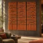 Other wall decoration - Amber Cascade: Extra-Large Handmade Monochrome Macramé Wall Installati - SARMAL DESIGN