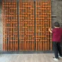 Other wall decoration - Amber Cascade: Extra-Large Handmade Monochrome Macramé Wall Installati - SARMAL DESIGN