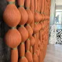 Other wall decoration - Amber Cascade: Extra-Large Handmade Monochrome Macramé Wall Installati - SARMAL DESIGN