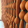 Other wall decoration - Amber Cascade: Extra-Large Handmade Monochrome Macramé Wall Installati - SARMAL DESIGN