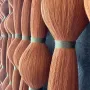 Other wall decoration - Amber Cascade: Extra-Large Handmade Monochrome Macramé Wall Installati - SARMAL DESIGN