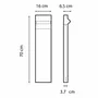 Outdoor floor lamps - Tholus — designer outdoor LED light pole - GLOWA