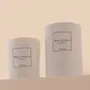 Candles - Precious Wood scented candle - 180g white glass 100% vegetable wax - TANDEM FRAGRANCES