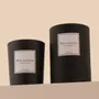Bougies - Bougie Bois Précieux verre noir 180g - Cire 100% végétale - TANDEM FRAGRANCES
