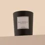 Bougies - Bougie Bois Précieux verre noir 180g - Cire 100% végétale - TANDEM FRAGRANCES