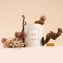 Bougies - Bougie Santal verre blanc 180g - Cire 100% végétale - TANDEM FRAGRANCES