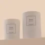 Bougies - Bougie Santal verre blanc 180g - Cire 100% végétale - TANDEM FRAGRANCES