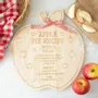 Placemats - Apple Pie Recipe Serving Board - SOMETHING DIFFERENT WHOLESALE EUROPE BV