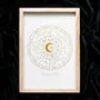 Decorative objects - Off White Astrology Wheel Framed Wall Art Print - SOMETHING DIFFERENT WHOLESALE EUROPE BV