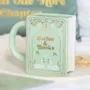 Mugs - Coffee and Books Green Book Shaped Mug - SOMETHING DIFFERENT WHOLESALE EUROPE BV