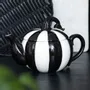 Sets de table - Théière citrouille à rayures noires et blanches - SOMETHING DIFFERENT WHOLESALE EUROPE BV