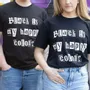 Homewear - Black is My Happy Colour Unisex T-shirt Size M - SOMETHING DIFFERENT WHOLESALE EUROPE BV