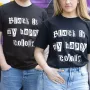 Homewear - Black is My Happy Colour Unisex T-shirt Size S - SOMETHING DIFFERENT WHOLESALE EUROPE BV