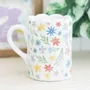 Mugs - Spring Floral Print Scalloped Mug - SOMETHING DIFFERENT WHOLESALE EUROPE BV