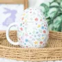 Mugs - Spring Floral Print Egg Shaped Mug - SOMETHING DIFFERENT WHOLESALE EUROPE BV