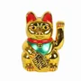 Ornaments - 6 Inch Gold Money Cat - SOMETHING DIFFERENT WHOLESALE EUROPE BV