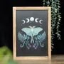 Panels - Luna Moth Wooden Framed Wall Art - SOMETHING DIFFERENT WHOLESALE EUROPE BV