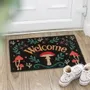 Rugs - Black Mushroom Welcome Doormat - SOMETHING DIFFERENT WHOLESALE EUROPE BV