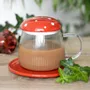 Tasses et mugs - Mug et soucoupe en verre en forme de champignon - SOMETHING DIFFERENT WHOLESALE EUROPE BV