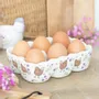 Placemats - Hen Print Ceramic Egg Holder - SOMETHING DIFFERENT WHOLESALE EUROPE BV