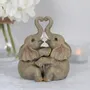 Ornaments - Elephant Embrace Elephant Couple Ornament - SOMETHING DIFFERENT WHOLESALE EUROPE BV