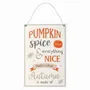 Panels - 30cm Pumpkin Spice Hanging Sign - SOMETHING DIFFERENT WHOLESALE EUROPE BV